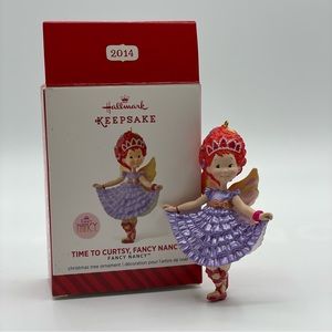 Hallmark Keepsake Time To Curtsy Fancy Nancy 2014 Christmas Tree Decor New
